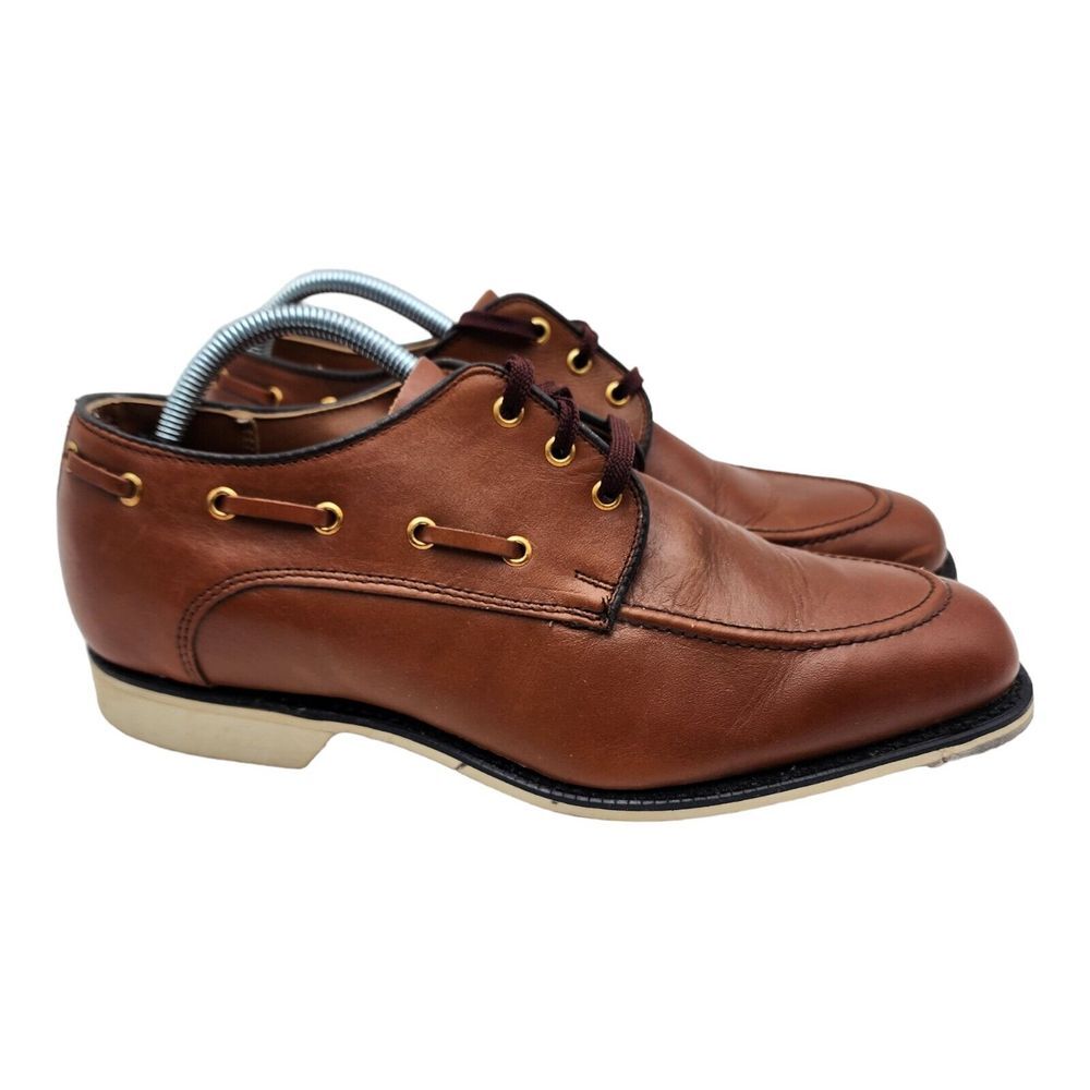 DEXTER Laced‎ Bowling Men's Shoes Brown Leather Size 9 EEE Vintage Made in USA